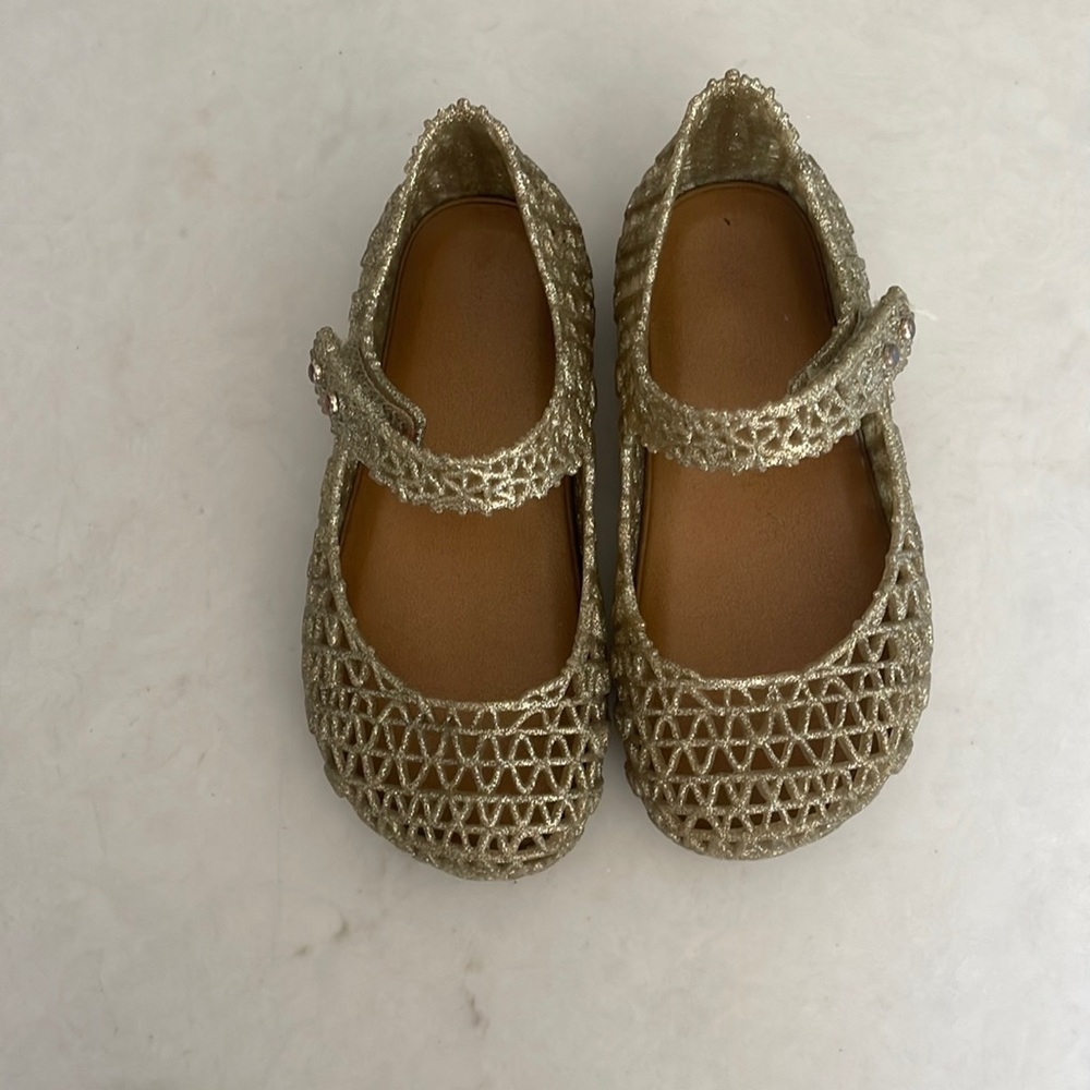 MiniMelissa Gold shoes
